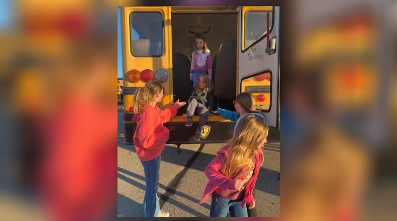Tecumseh Local Schools has conducted bus evacuation drills for all routes, specifically the students practice of dismounting the bus at the rear emergency exit under the supervision of the bus driver. Contributed