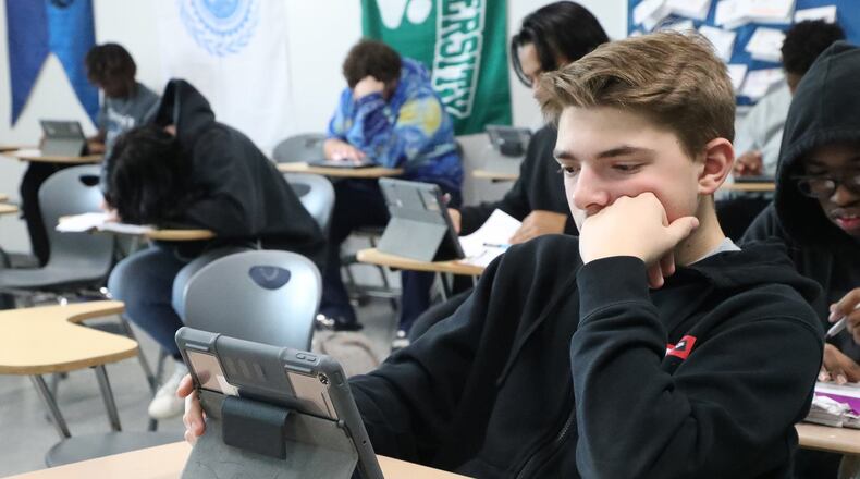 Districts in Clark and Champaign counties are preparing to bring students back into the classroom starting in August ending the distance learning students have been doing since March due to the coronavirus. BILL LACKEY/STAFF