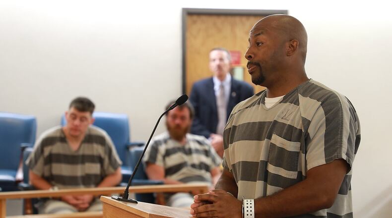 Toby Gentry is arraigned in Clark County Municipal Court Wednesday. BILL LACKEY/STAFF