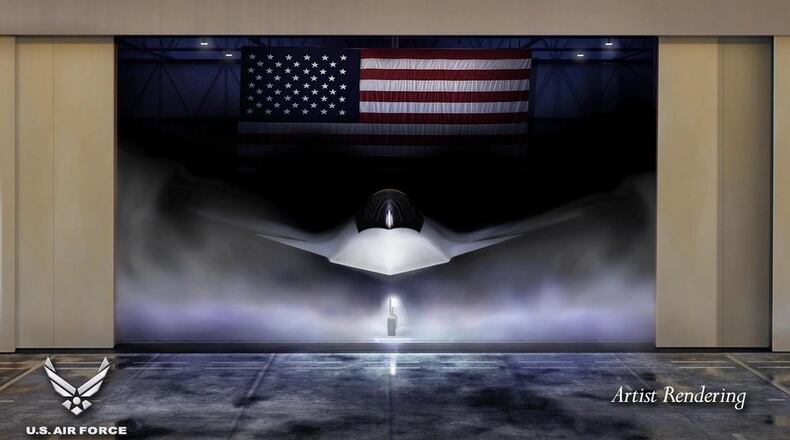 An artist's image of the new F-47 shared on Air Force social media accounts Friday, March 21.