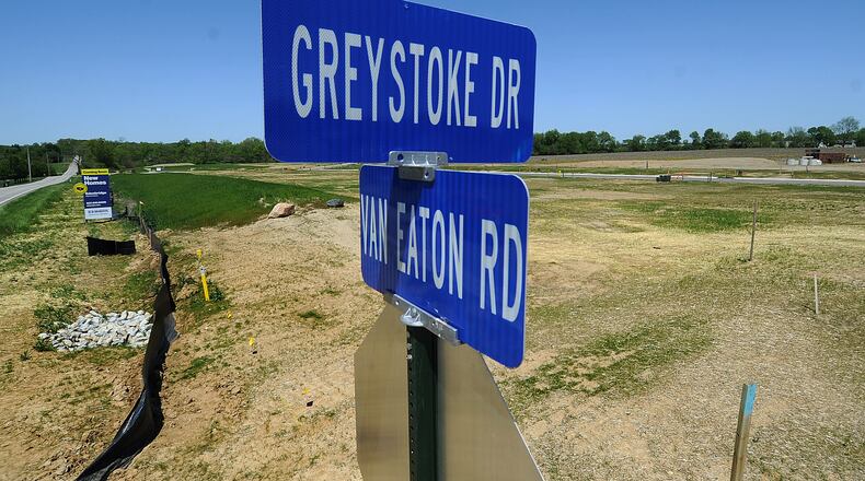 Work has started on a new housing development at the corner of Van Eaton and Lower Bellbrook Roads, in Xenia. MARSHALL GORBY\STAFF