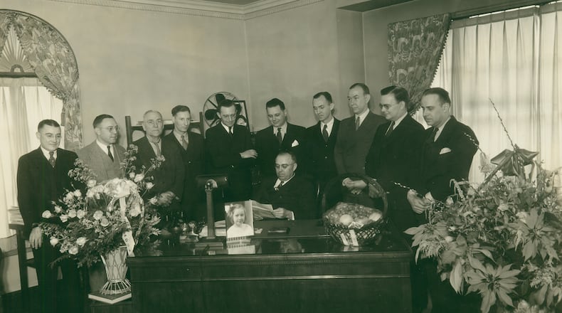 In 1935, Edgar L. Morris, publisher and general manager, celebrated his twenty-fifth anniversary as an executive with the Springfield Daily News (and Sun after the papers merged in 1928). PHOTO COURTESY OF THE CLARK COUNTY HISTORICAL SOCIETY