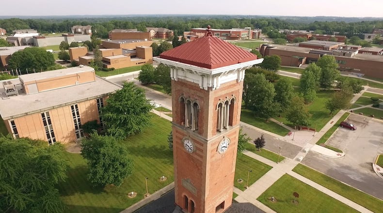 A view of the Central State University campus in Wilberforce. In 1887, the Ohio General Assembly passed an act that created a Combined Normal and Industrial Department at Wilberforce University which would become Central State University. TY GREENLEES/STAFF
