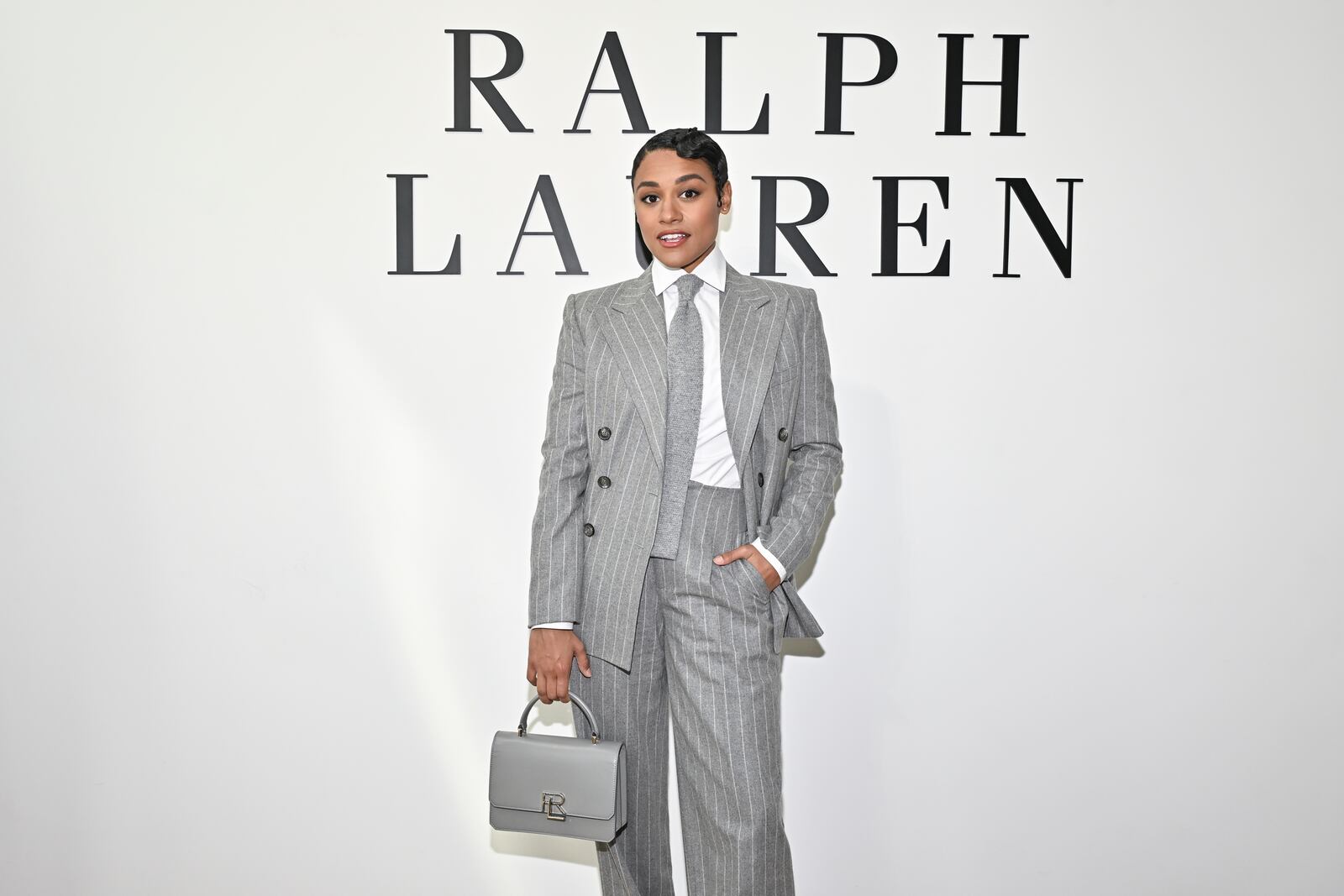 Ariana DeBose arrives at the Ralph Lauren Fall 2025 presentation on Thursday, April 17, 2025, in New York. (Photo by Evan Agostini/Invision/AP)