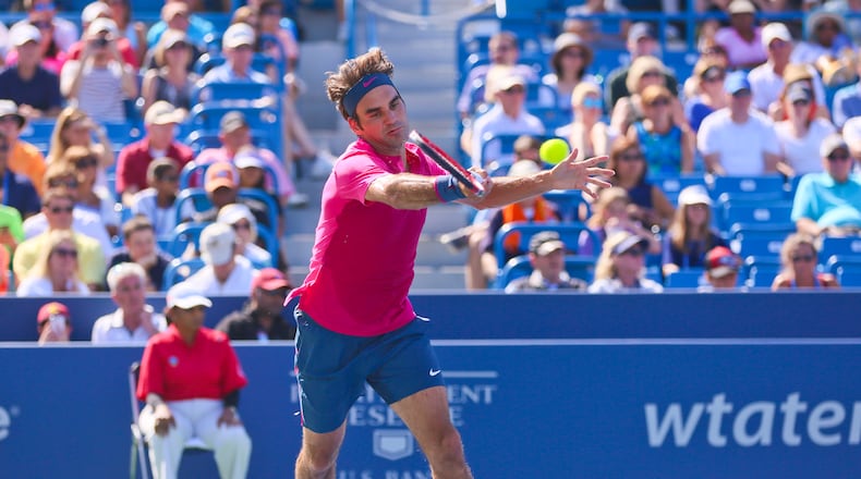 Seven-time champion Roger Federer (pictured) headlines the men’s field for the Western & Southern Open in Mason, along with two-time titlist Andy Murray, 2013 winner Rafael Nadal, and defending champion Marin Cilic. GREG LYNCH/2015