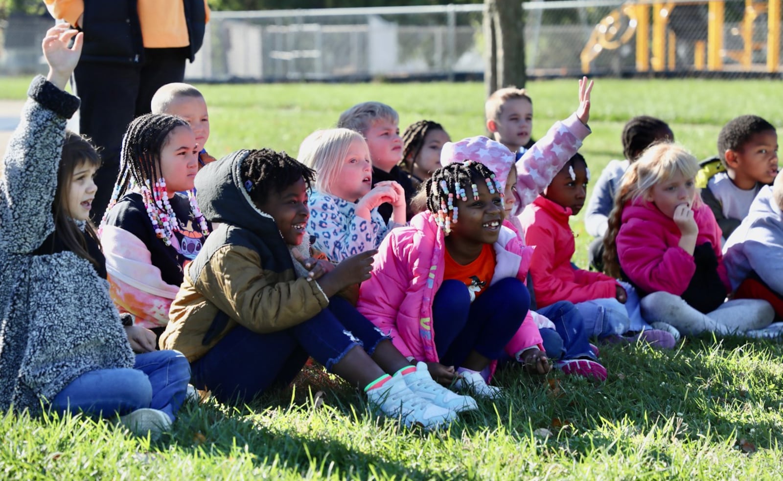 First grade students at Kenwood Elementary School were visited by a Biblioburro the donkey as part of a language arts lesson. Earlier this fall, Kenwood students read the book “Waiting for the Biblioburro,” which tells the “true-to-life” story of donkeys that deliver books to children who live in remote areas around the world. CONTRIBUTED