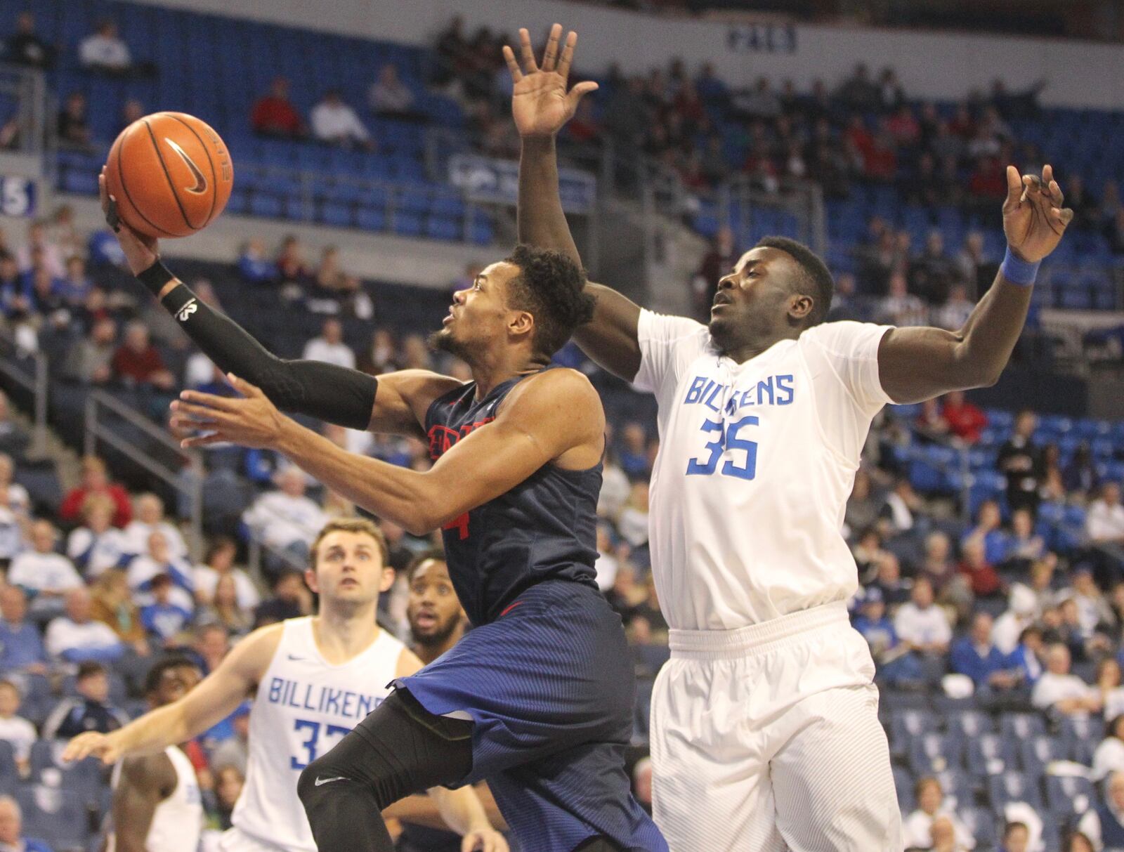 Dayton against Saint Louis on Feb. 14, 2017, at Chaifetz Arena in St. Louis.