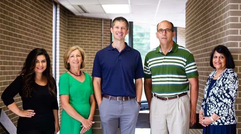 (From left to right) Katherine Hoptry, Cindy Barnett, Ben Vollrath, Joseph Monnin, Shashi Chaha were all appointed to Clark State Community College’s Board of Directors