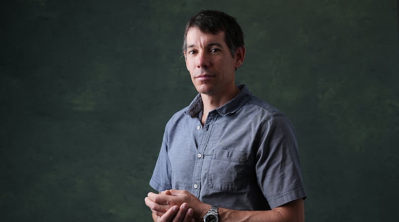 FILE - Professional climber Alex Honnold poses for a portrait Oct. 21, 2025, in Los Angeles. (AP Photo/Marcio Jose Sanchez, File)