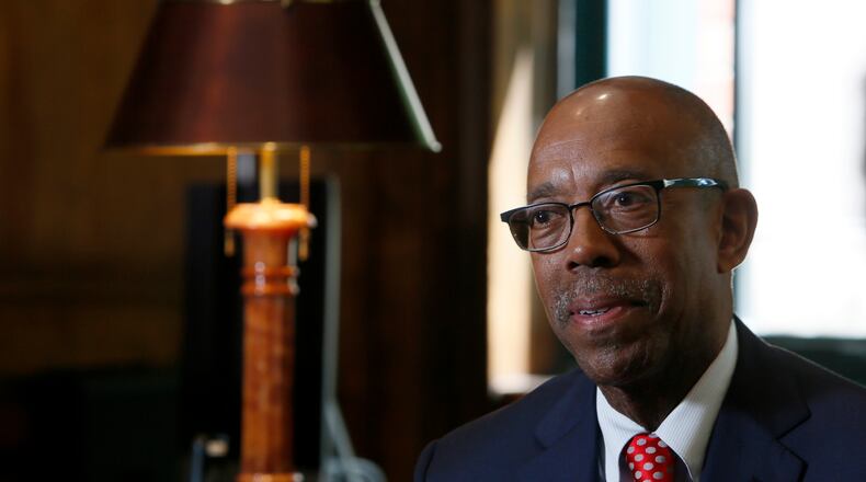 Michael Drake OSU president talks about his future at OSU July 9, 2014 when he started as the university’s president. (Dispatch photo by Eric Albrecht)