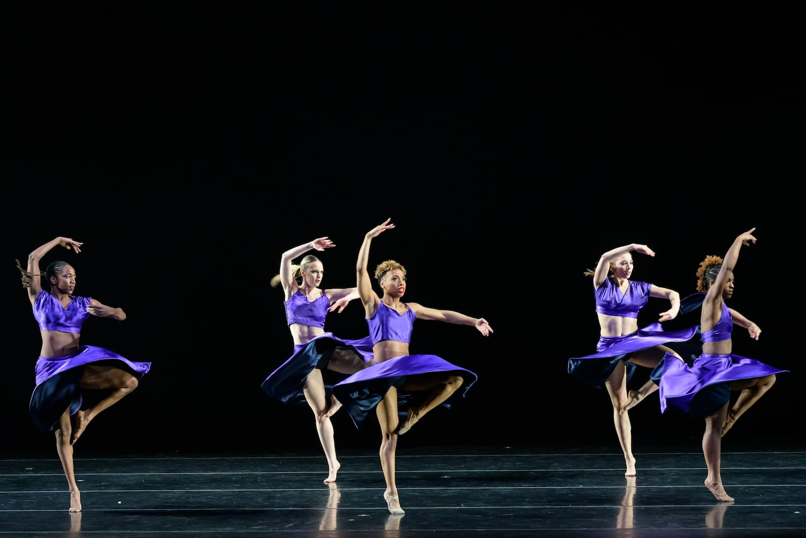 The Dayton Contemporary Dance Company presented 'Power & Presence' at Victoria Theatre in downtown Dayton on Sunday, Mar. 2, 2025. Here are highlights of "Call(ing)" by DCDC Associate Artistic Director Qarrianne Blayr, performed by Dayton Contemporary Dance Company. TOM GILLIAM / CONTRIBUTING PHOTOGRAPHER