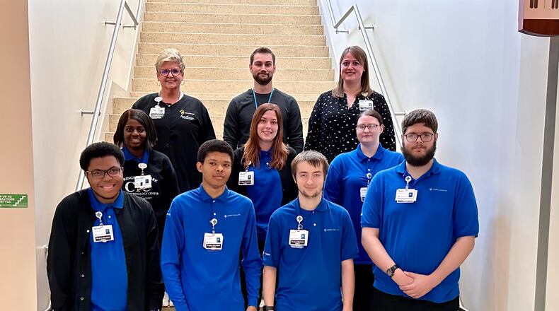 Mercy Health – Springfield's Class of 2024 seven Project SEARCH graduates. Contributed