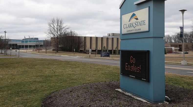 Clark State Community College has been awarded a nearly $3 million federal grant to be used to help students and to offset expenses incurred due to the coronavirus. BILL LACKEY/STAFF
