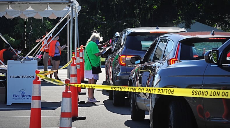 Pop-up coronavirus testing is available at Five Rivers Greene County Health Center in Xenia Wednesday until 4 p.m. STAFF PHOTO / MARSHALL GORBY