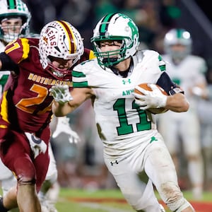 The Anna High School football team beat Northeastern 28-8 on Friday, Nov. 14 at Conover Stadium in Springfield. MICHAEL COOPER / STAFF