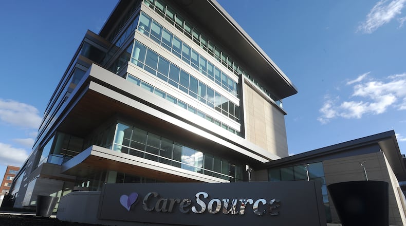The CareSource building located at First and Jefferson Streets in Dayton. MARSHALL GORBY\STAFF