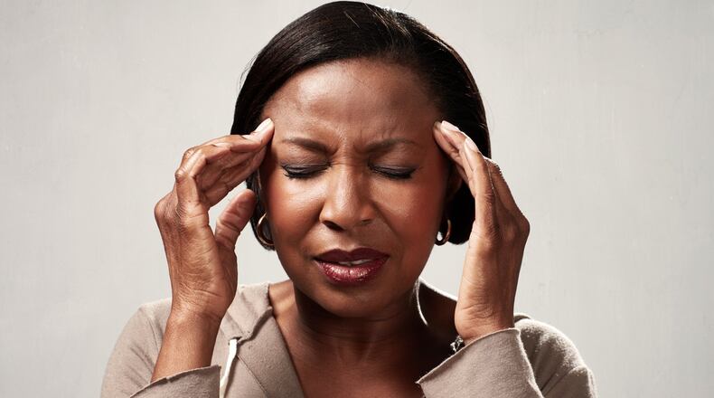 During a migraine the brain releases chemicals that inflame and irritate the nerves and blood vessels. CONTRIBUTED