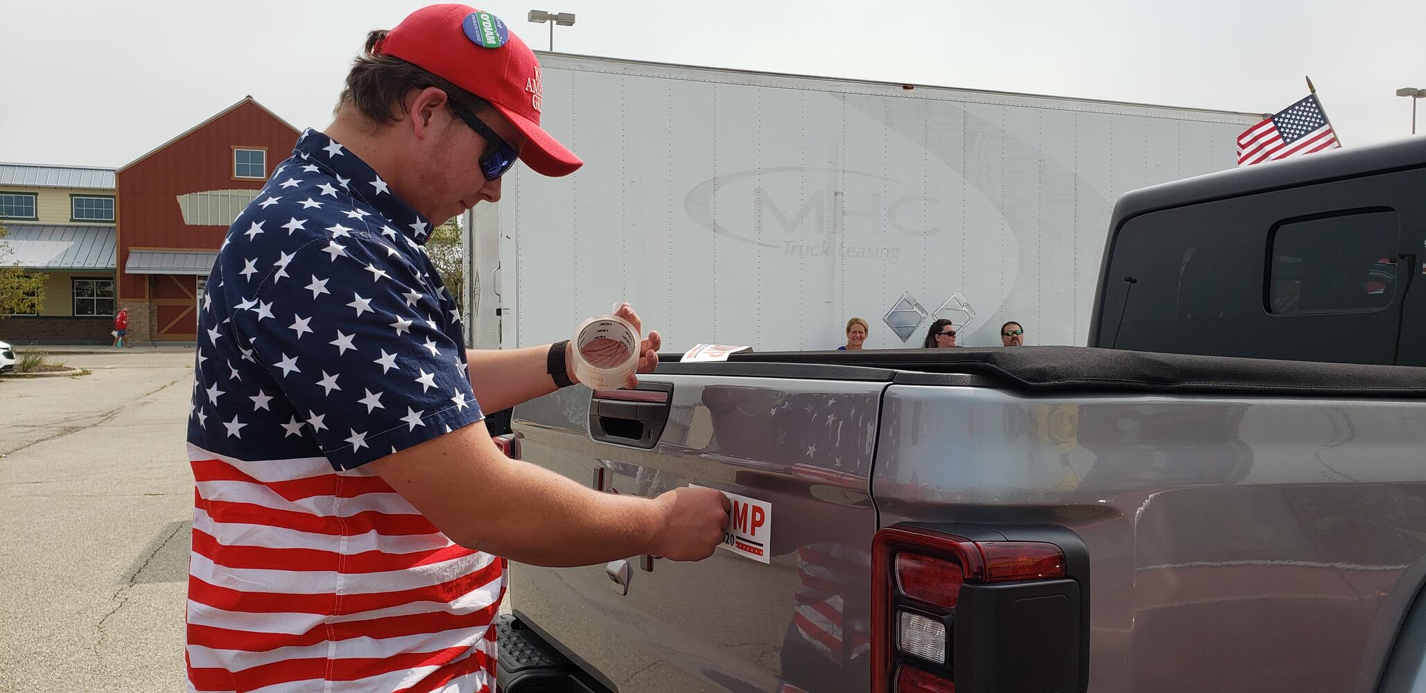 Trump supporters rally in Greene County