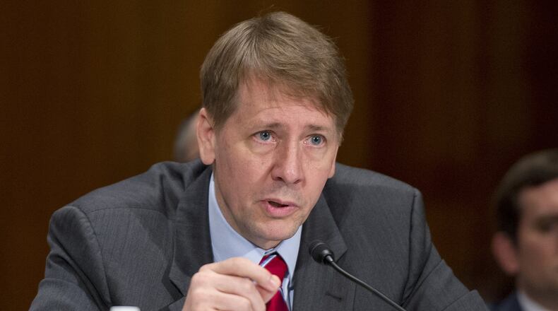 Richard Cordray, director of the Consumer Financial Protection Bureau, testifies on Sept. 20, 2016 before the Senate Committee on Banking, Housing and Urban Affairs about Wells Fargo. (Ron Sachs/CNP/Sipa USA/TNS)