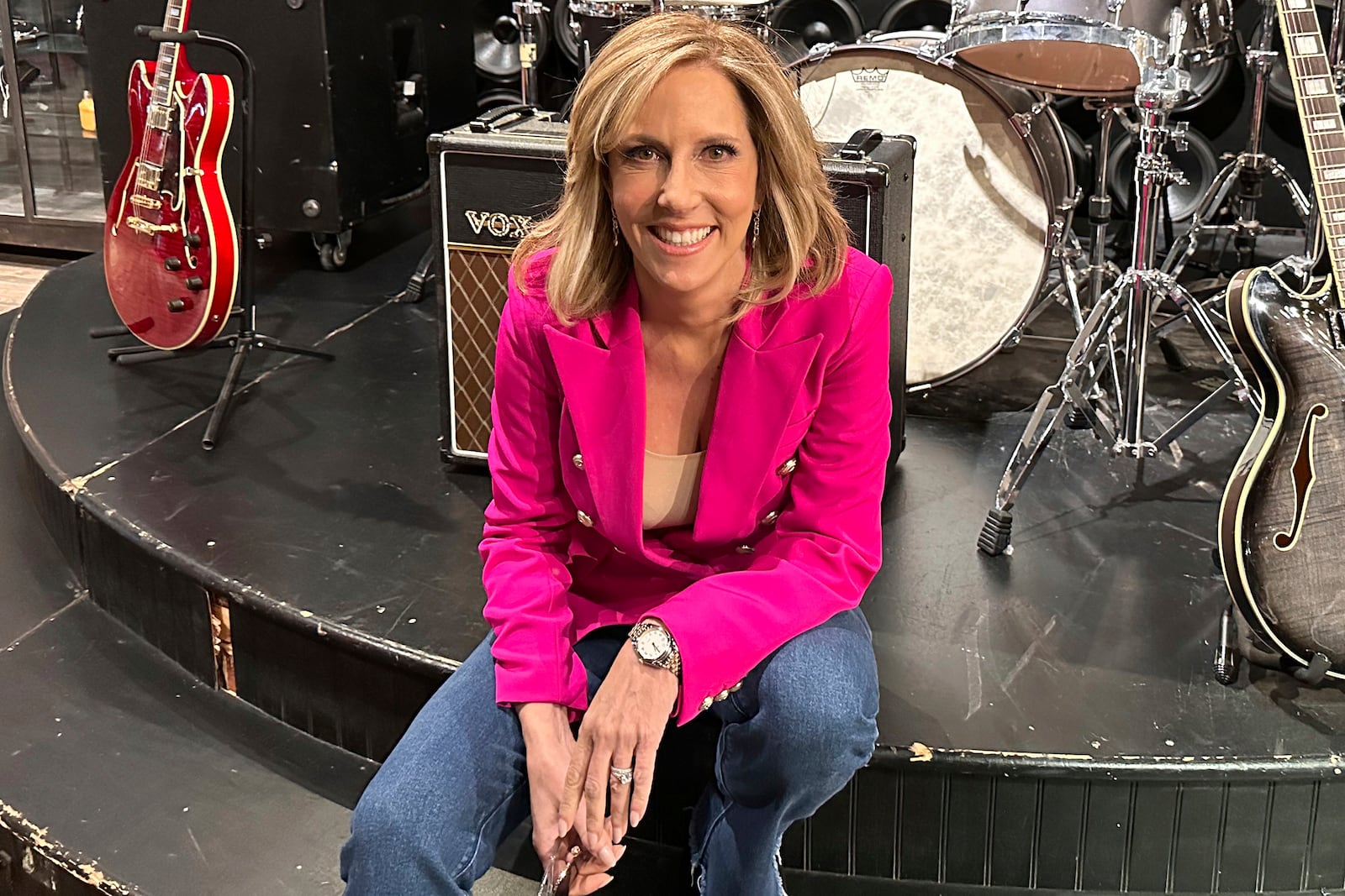 FILE - CNN broadcast journalist Alisyn Camerota promotes her memoir on March 29, 2024, in New York. (AP Photo/Dave Bauder, File)