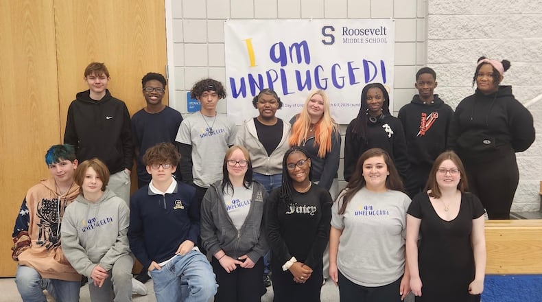 Students at Roosevelt Middle School have planned a day without electronic devices in the classroom as part of Global Day of Unplugging on Friday, March 6. CONTRIBUTED