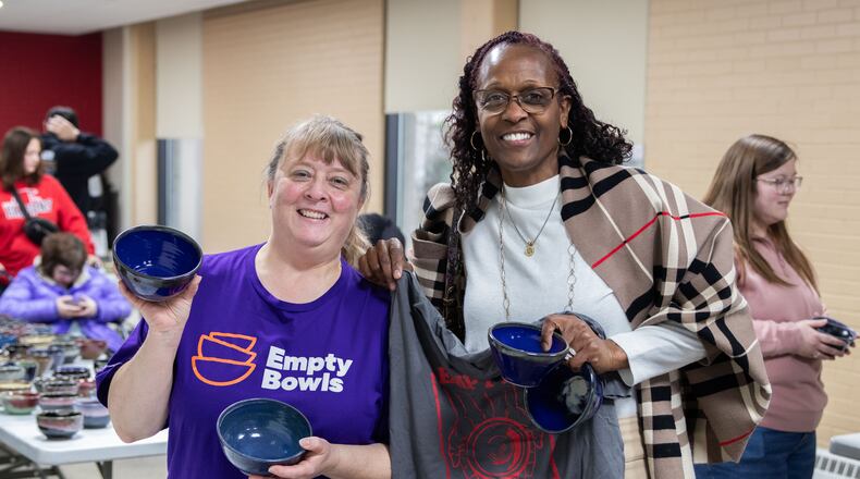Handcrafted bowls made by local individuals, unlimited soup and bread and helping fight food insecurity will be part of the annual Empty Bowls fundraiser on Thursday at Wittenberg University's Student Center.