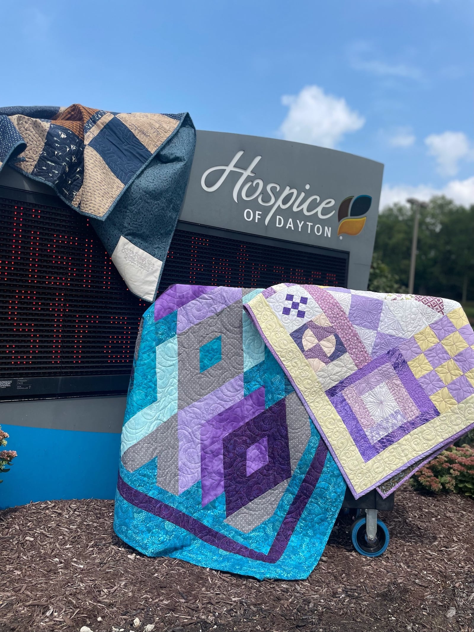 Hospice of Dayton and other organizations often receive donations from Gold Heart Quilters. CONTRIBUTED