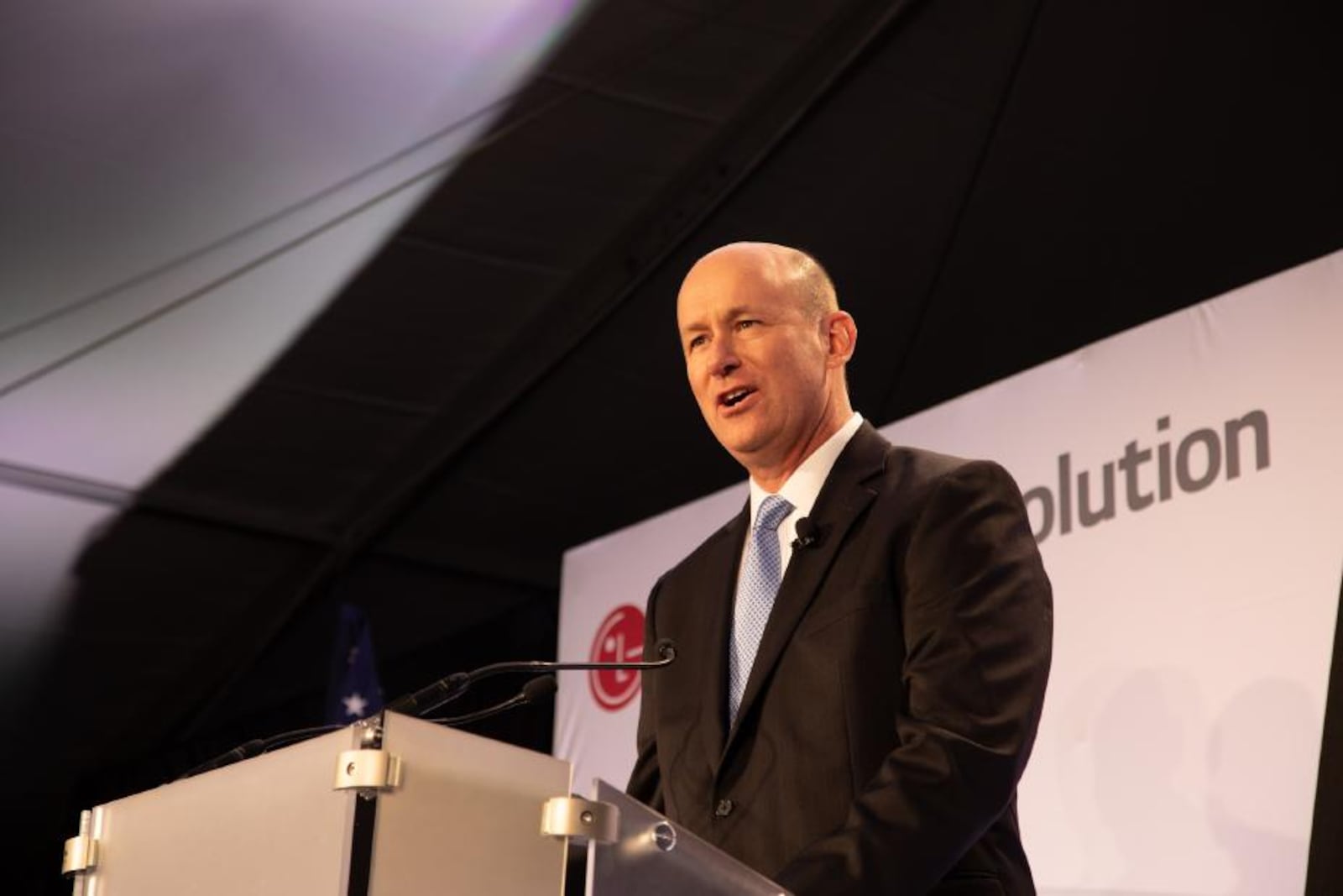 Rick Riggle, chief operating officer for L-H Battery Co., the company that will make lithium-ion vehicle batteries in a plant near Jeffersonville. Honda photo.