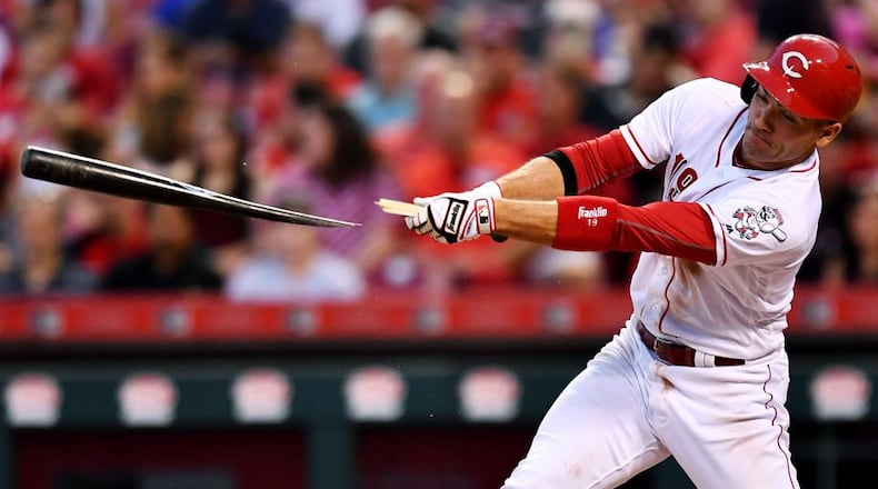 The Cincinnati Reds supported House Bill 132, which legalized fantasy sports contests and put them under the oversight of the Ohio Casino Control Commission. Gov. John Kasich signed the bill on Friday, Dec. 22, 2017. (Photo by Jamie Sabau/Getty Images)