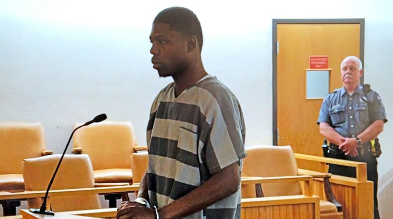 Raymar Thompson appears in Clark County Municipal Court Wednesday, May 17, 2017. Bill Lackey/Staff