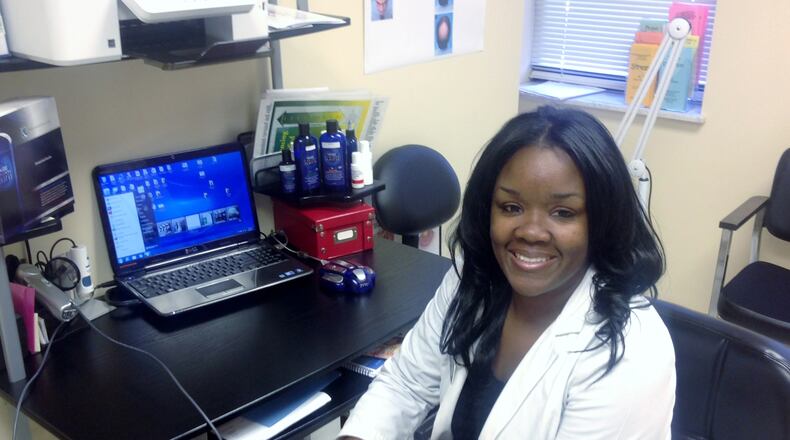 Shawon Brown-Gullette owner and manager of  nfinitee Trichology in Kettering and Infinitee Salon and Spa in Dayton.  Photo: Amelia Robinson