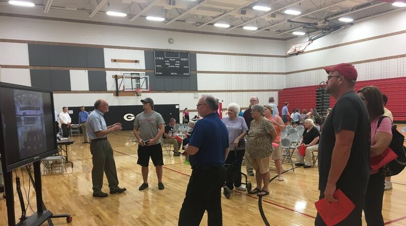 Greenon Local Schools held a forum Wednesday night to discuss the construction process of the district’s new school building.