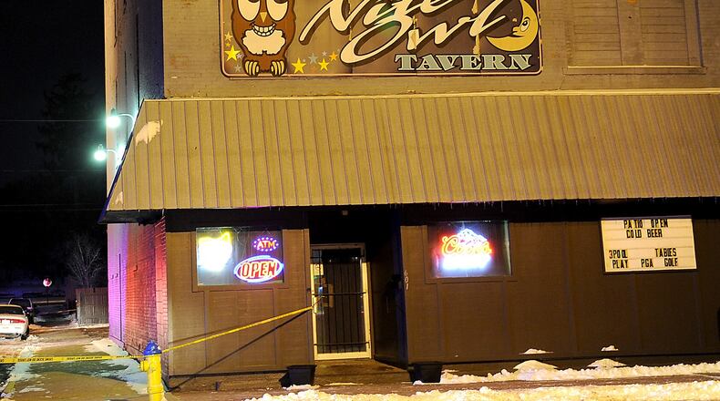 Two people were ran over by a car outside the Nite Owl bar in Springfield early Saturday morning. Police said they are investigating the incident as intentional. Marshall Gorby/Staff