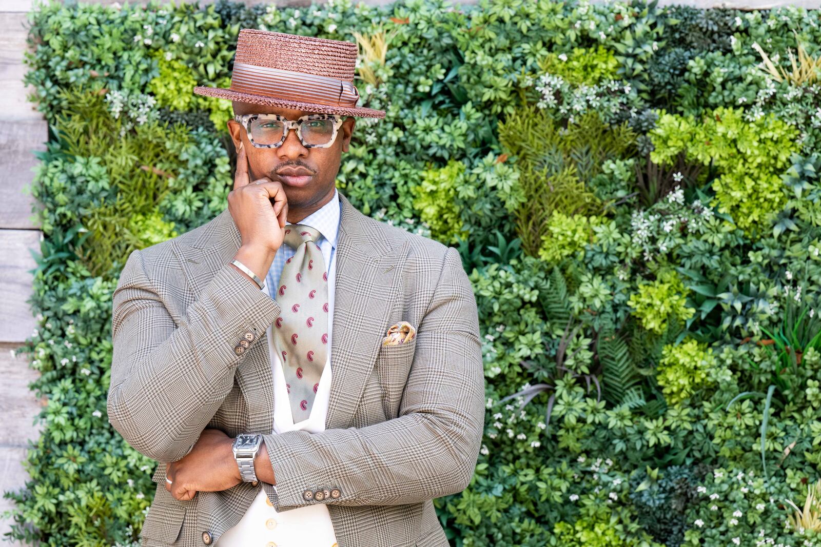 Style advisor, Michael Andrew, poses for a portrait on Friday, May 2, 2025, in Atlanta. (Photo by Paul R. Giunta/Invision/AP)