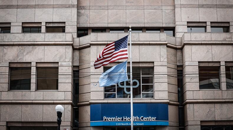 File - Premier Health's 110 North Main Street building in Dayton. JIM NOELKER/STAFF