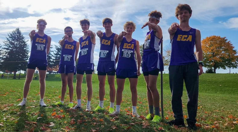 The Emmanuel Christian Academy boys cross country team qualified for the state meet for the first time in school history. The Lions, and other area qualifiers, will run Saturday. CONTRIBUTED