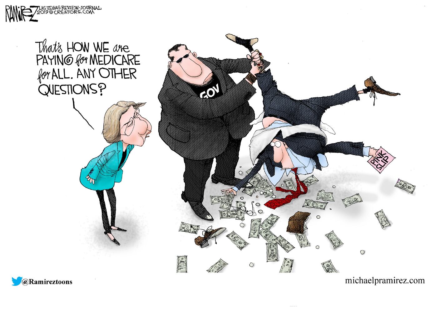 Week in cartoons: Medicare for all, Popeyes and more