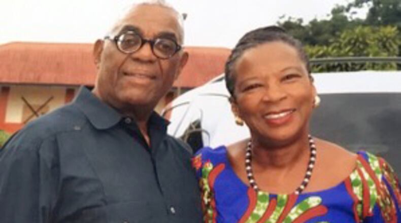 Former Central State president John Garland and his wife Carolyn Farrow Garland.