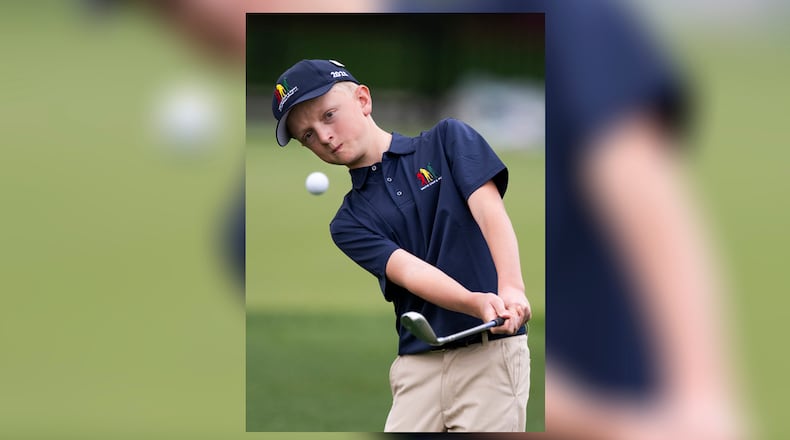 Chaz Zitzner of Boys 10-11 group competes in the chipping discipline during the Drive, Chip and Putt National Finals on April 6. at Augusta National Golf Club in Augusta, Ga. Drive, Chip and Putt/CONTRIBUTED PHOTO