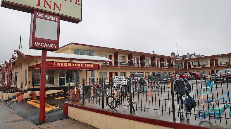 The Executive Inn along Columbia Avenue in Springfield Wednesday, Jan. 4, 2023. BILL LACKEY/STAFF