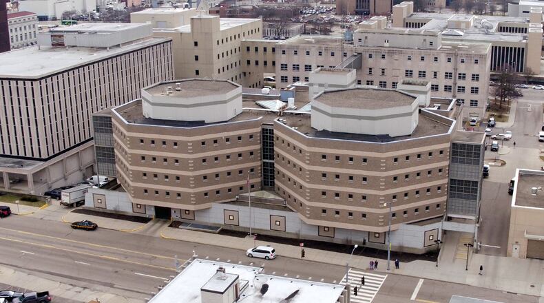 The Montgomery County Jail at 330 West Second Street in Dayton. TY GREENLEES / STAFF