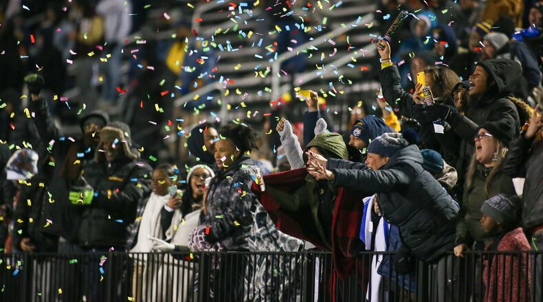 Springfield defeated Moeller 22-21 in a Division I state semifinal at Sidney High School on Friday, Nov. 26, 2021. Michael Cooper/CONTRIBUTED