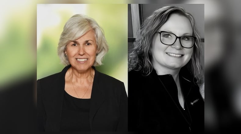 Mercy Health — Springfield Cancer Center and oncology program has named a new director, Lisa Gibson (right), after the retirement of longtime director Pilar Mock (left).