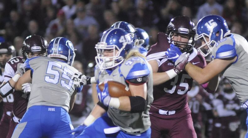 Running back Jake Neatherton will represent Miamisburg on the North All-Stars. MARC PENDLETON / STAFF