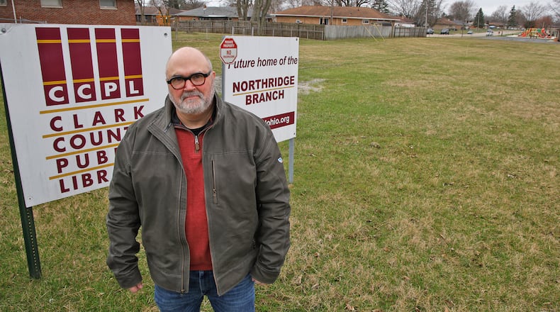 Bill Martino, director of the Clark County Public Library, at the future site of the library's Northridge Branch Thursday, March 7, 2024. BILL LACKEY/STAFF