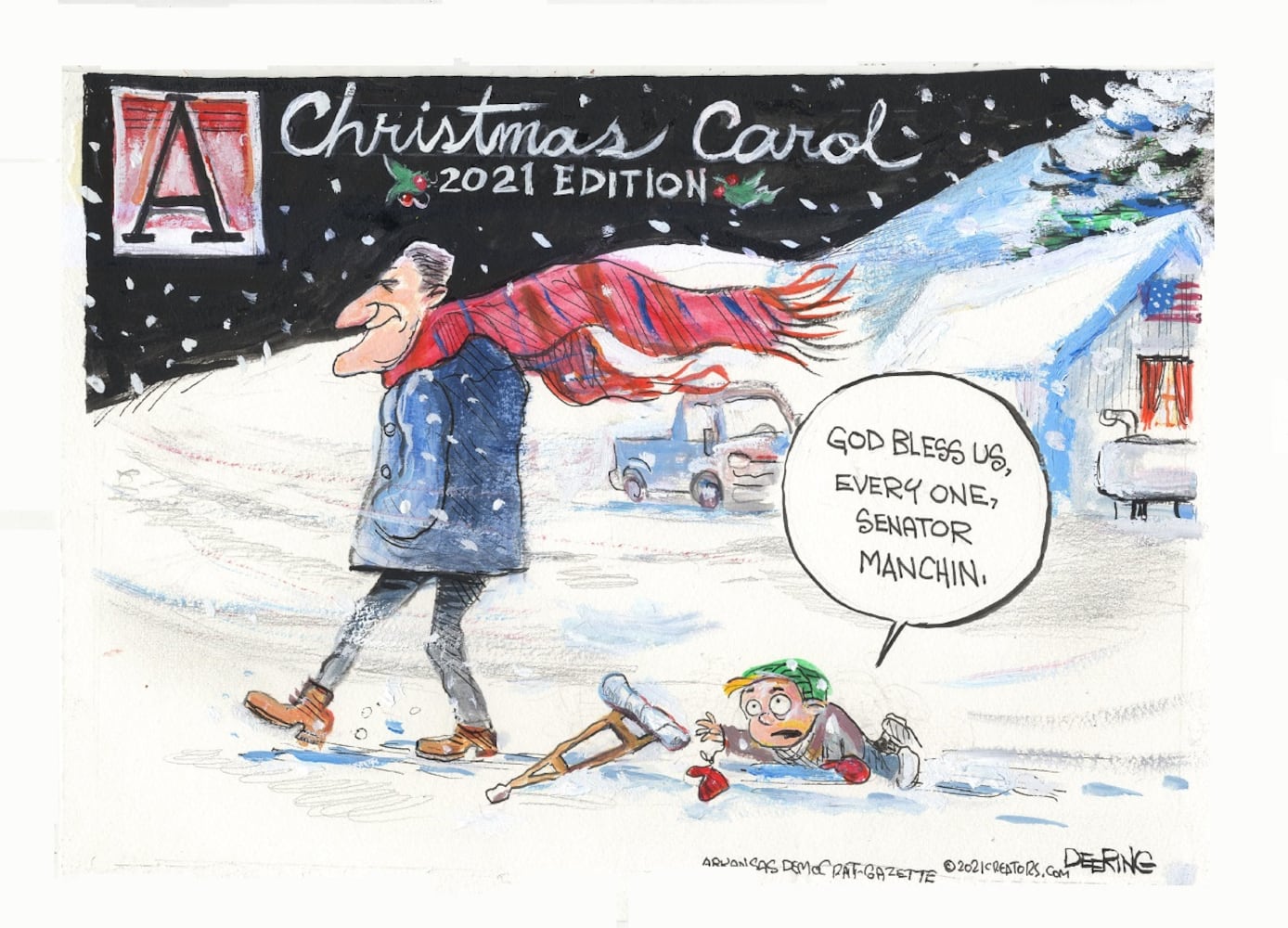 WEEK IN CARTOONS: Omicron Christmas, Joe Manchin and more