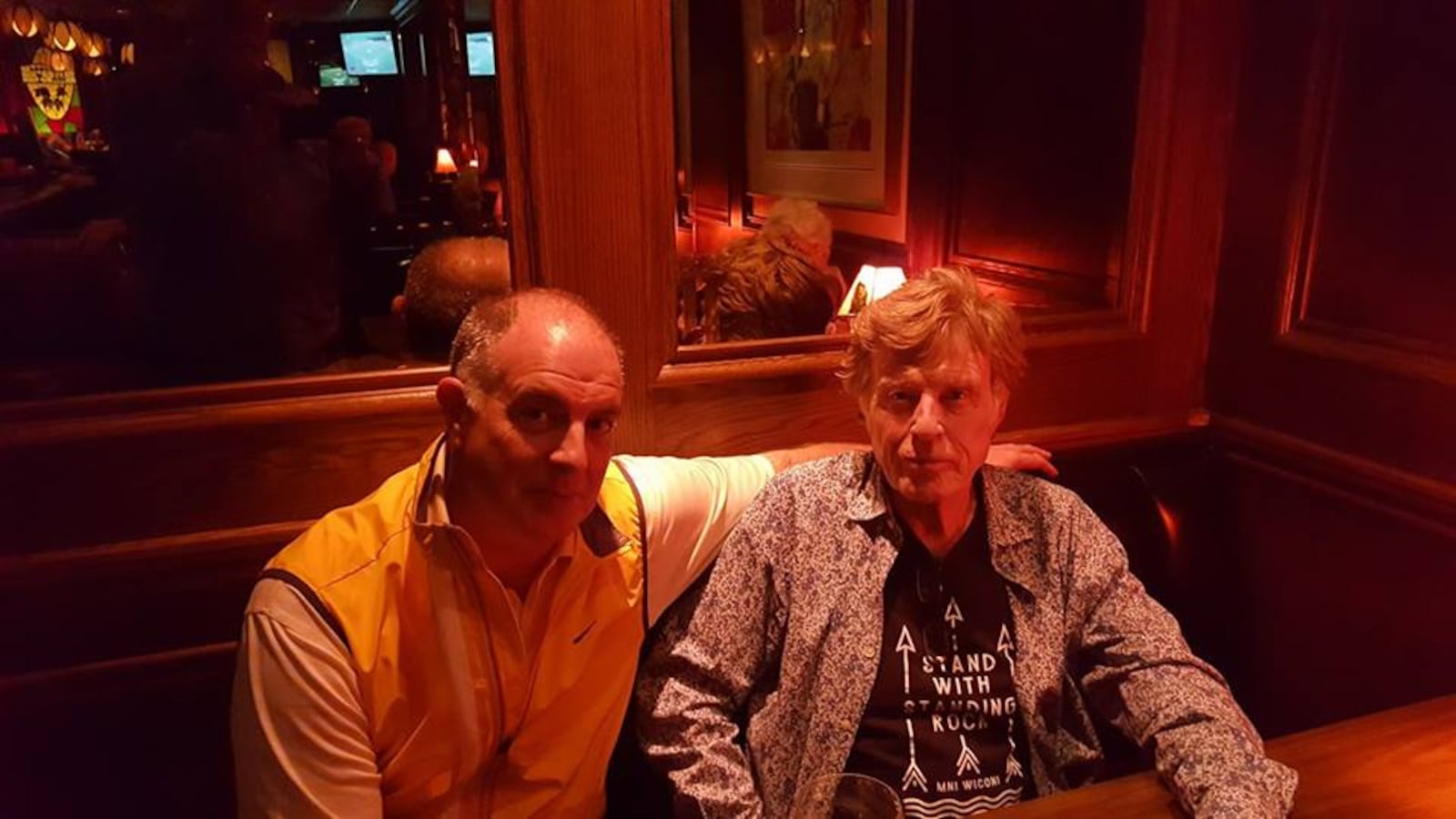 Local resident Tom Intili took a photo with Robert Redford when the Hollywood icon visited The Oakwood Club in May 2017. Redford was in the area filming "The Old Man and the Gun." CONTRIBUTED 