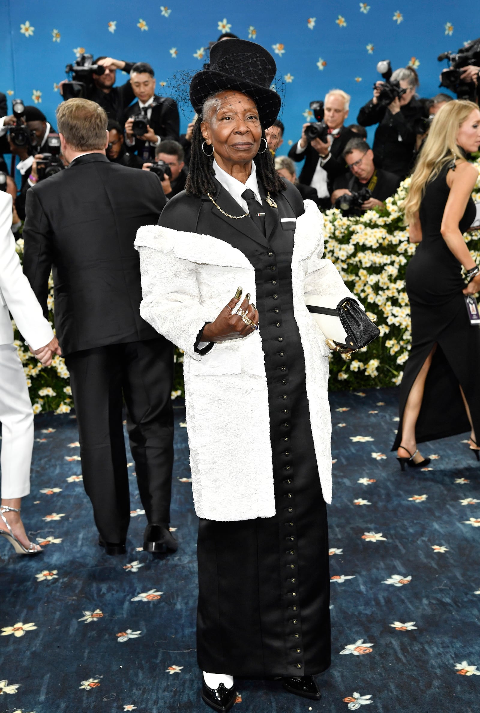 Whoopi Goldberg attends The Metropolitan Museum of Art's Costume Institute benefit gala celebrating the opening of the "Superfine: Tailoring Black Style" exhibition on Monday, May 5, 2025, in New York. (Photo by Evan Agostini/Invision/AP)
