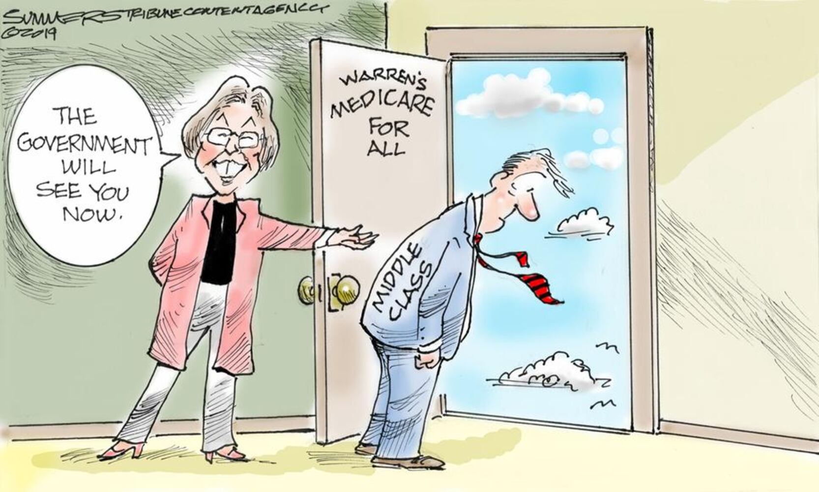 Week in cartoons: Medicare for all, Popeyes and more