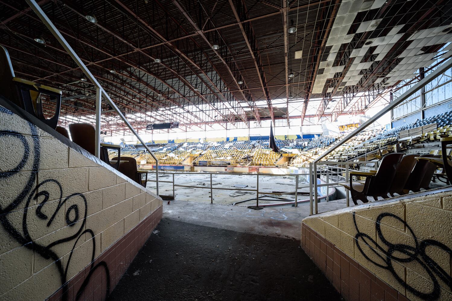 Last look inside Hara Arena